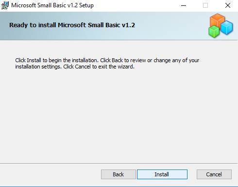 Install Small Basic - Step 4